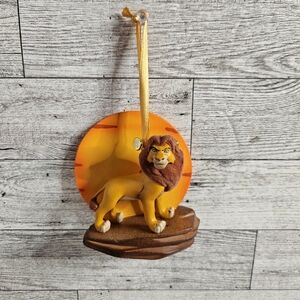 Disney Lion Figurine with Yellow and Brown Accents